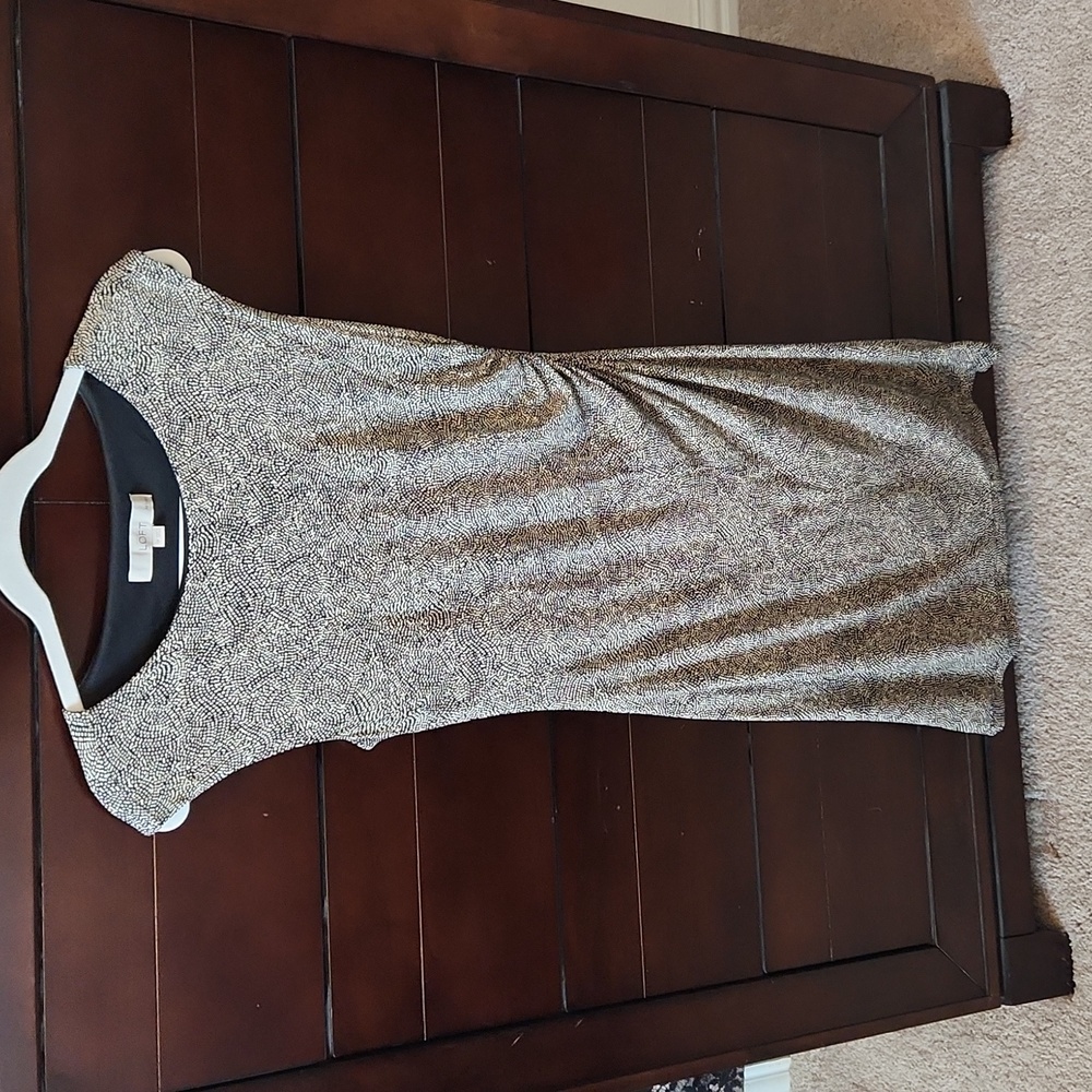 Ann Taylor LOFT Ruched Side Tunic Dress